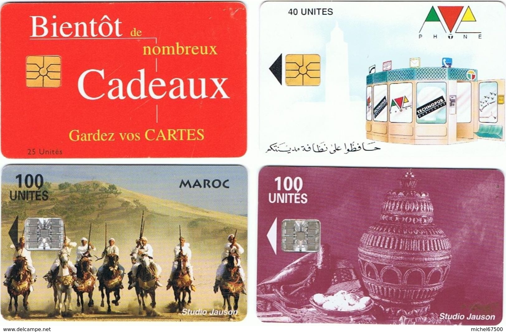 6 Cartes Téléphoniques Marocaines - Maroc