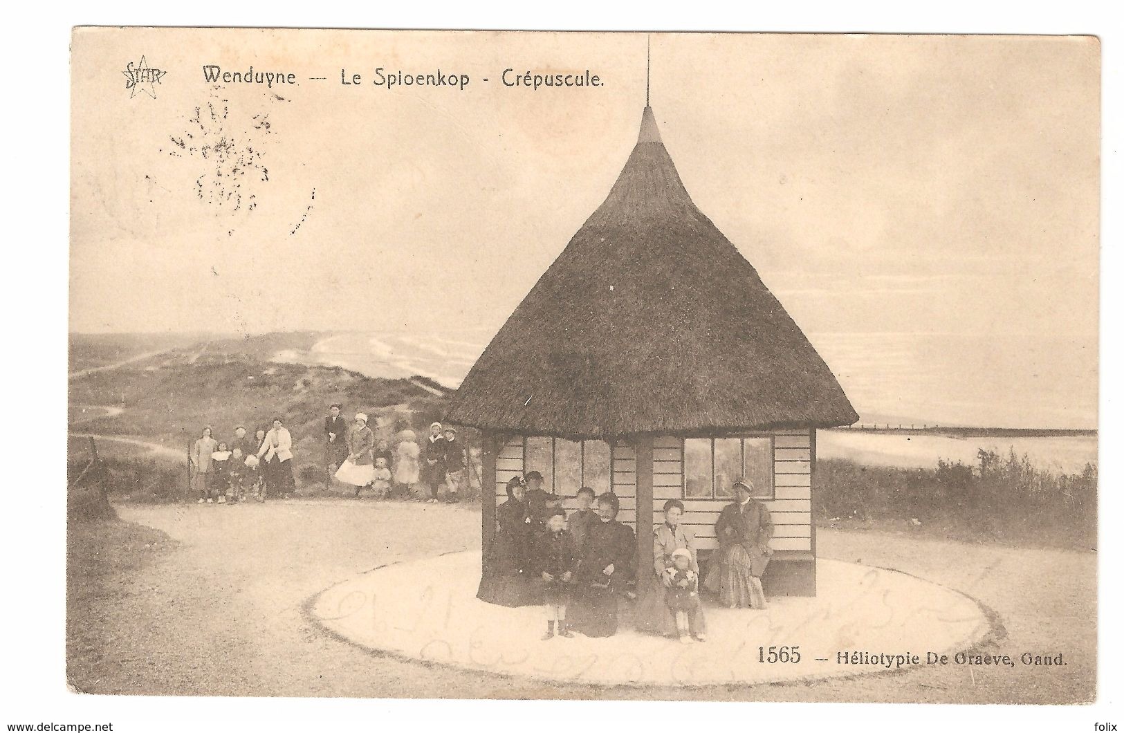 Wenduine / Wenduyne - Le Spioenkop - Crépuscule - 1911 - Geanimeerd - Wenduine