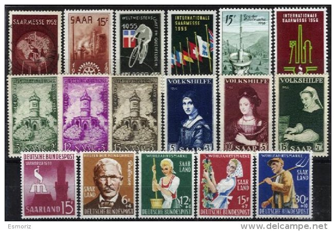 GERMANY - SARRE, Colecção/Collection, 1920s/50s - Collections, Lots & Series