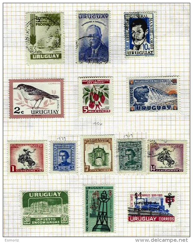 URUGUAY, Colecção/Collection, 1930s/60s - Uruguay