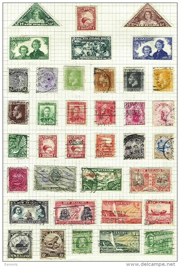 NEW ZEALAND, Colecção/Collection, 1880s/1940s - Lots & Serien