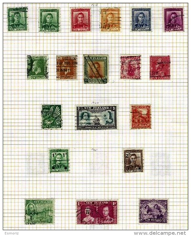 NEW ZEALAND, Colecção/Collection, 1910s/70s - Collections, Lots & Series