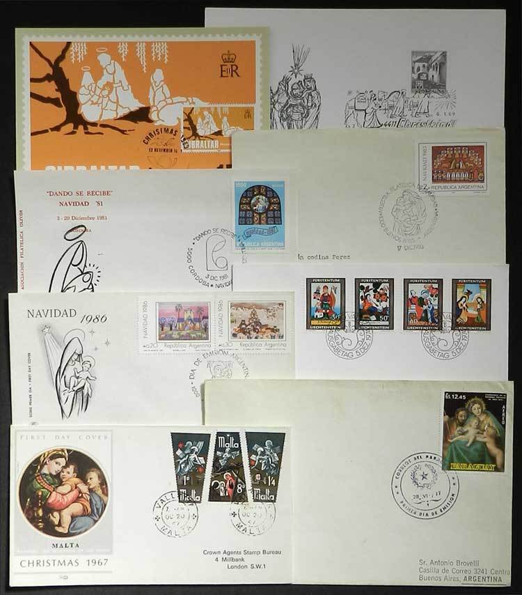 TOPIC CHRISTMAS Topic Christmas: 71 Covers With Stamps Or Special Postmarks, VF - Kerstmis