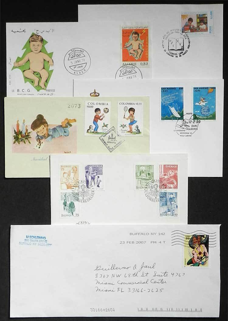 TOPIC CHILDREN Topic Children: 39 Covers With Related Stamps Or Special Postmar - Other & Unclassified