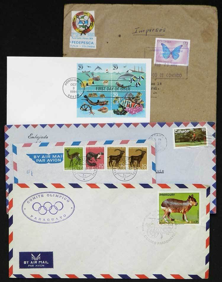 TOPIC ANIMALS, FAUNA Topic Animals, Fauna: 54 Covers/cards With Stamps Or Speci - Altri & Non Classificati