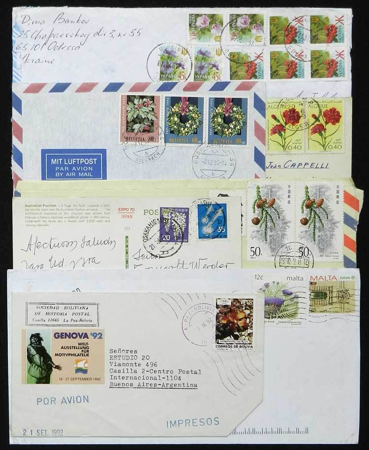 TOPIC FLOWERS, FLORA Topic Flowers, Flora: 85 Covers/cards With Stamps Or Speci - Other & Unclassified