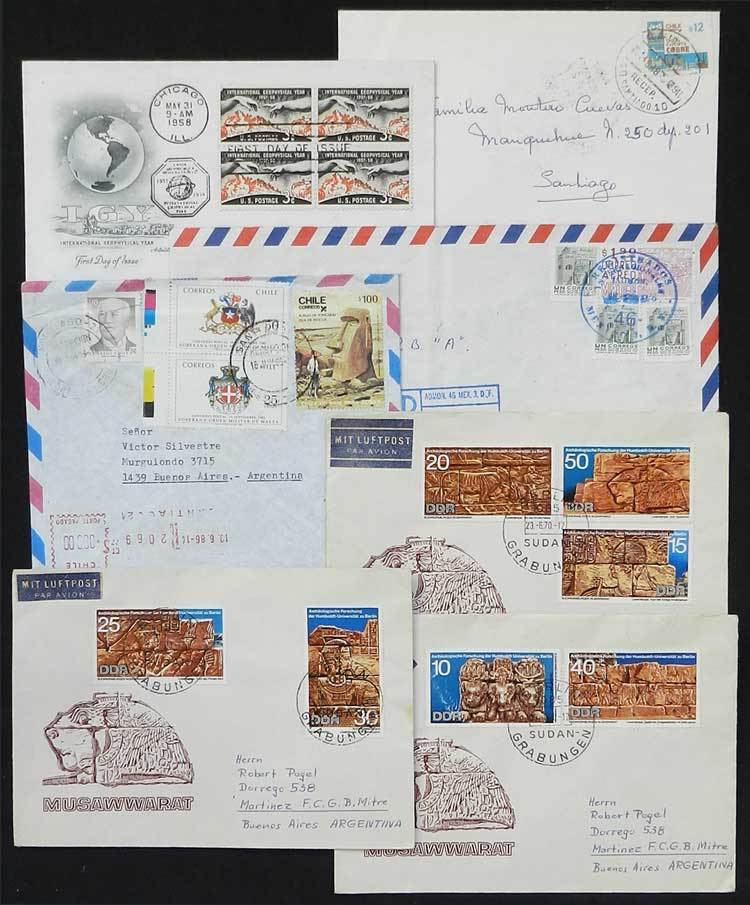 TOPIC GEOLOGY, ARCHEOLOGY Topic Geology, Archeology: 15 Covers/cards With Stamp - Other & Unclassified