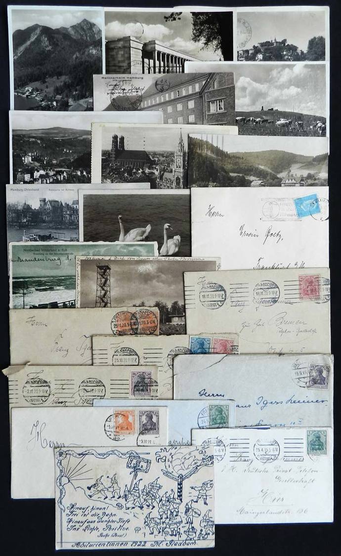 GERMANY 20 Old Covers Or Postcards, Used, VF General Quality! - Andere & Zonder Classificatie