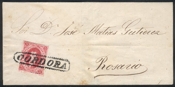 ARGENTINA GJ.32c, 7th Printing Imperforate, With Lacroix Freres Wmk, Beautiful - Ongebruikt