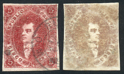 ARGENTINA GJ.34e, 8th Printing, IVORY HEAD Var. (very Oily Impression), Excelle - Ongebruikt