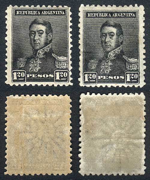 ARGENTINA GJ.187, 2 Examples, Normal And INVERTED Watermark, VF! - Andere & Zonder Classificatie