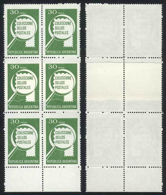 ARGENTINA "GJ.1846B, 1979/82 30P. ""Collect Postage Stamps"" On Phosphorescent - Andere & Zonder Classificatie