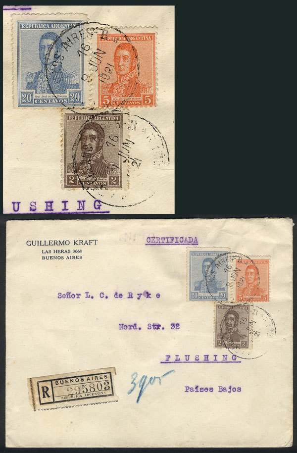 ARGENTINA Registered Cover Sent From Buenos Aires To The Netherlands On 9/JUN/1 - Andere & Zonder Classificatie