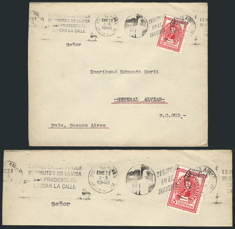 ARGENTINA Cover Used On 23/JA/1948 With Slogan Machine Postmark About TRAFFIC S - Andere & Zonder Classificatie