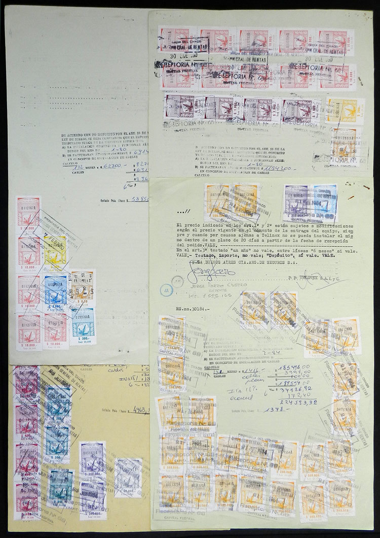 ARGENTINA CHACO: More Than 350 Revenue Stamps (also A Few Meter Revenue Stamps) - Autres & Non Classés