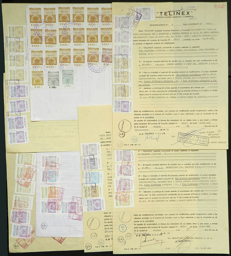 ARGENTINA CHACO: More Than 210 Revenue Stamps (also A Few Meter Revenue Stamps) - Autres & Non Classés