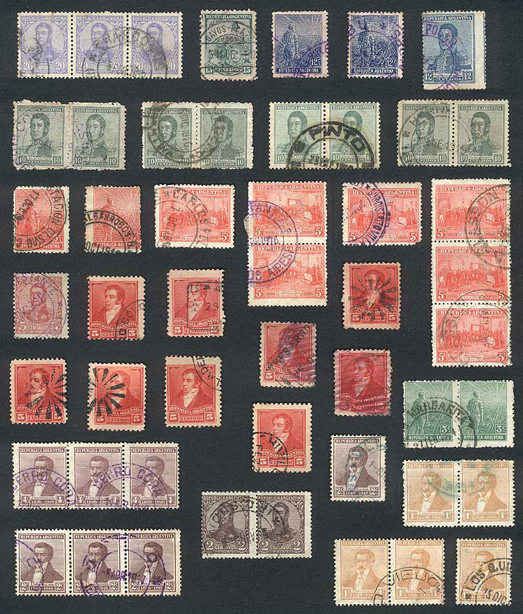 ARGENTINA Lot With Many Hundred Old Used Stamps, Very Interesting To Look For C - Verzamelingen & Reeksen
