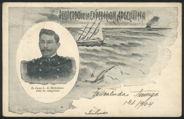 ARGENTINA La Uruguay And The Chief Enginner Juan L. De Bertodano, Used In 1904, - Argentinië
