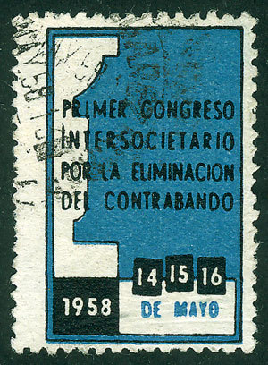 ARGENTINA 1st Intersocietal Congress Against CONTRABAND, May 1958, Used, VF Qua - Altri & Non Classificati