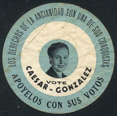 ARGENTINA "VOTE Caesar - Gonzalez (and Image Of Eva Peron), ""The Rights Of Old - Andere & Zonder Classificatie