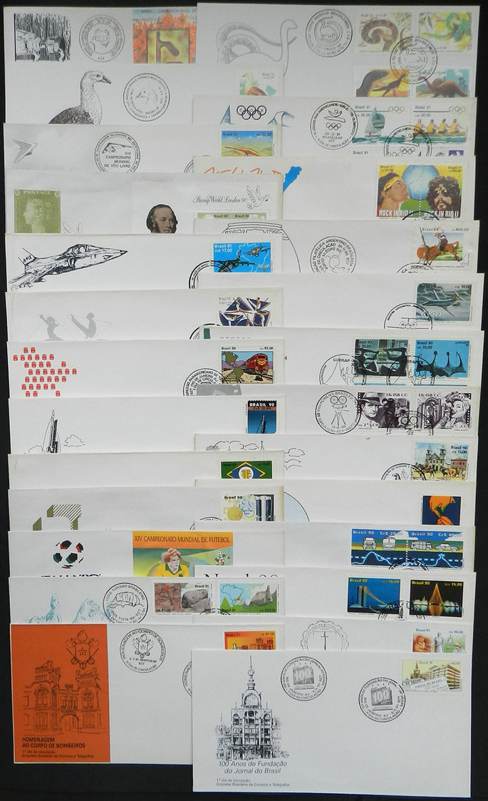 BRAZIL 26 Modern FDC Covers, VERY THEMATIC, VF General Quality, Very Nice! - Verzamelingen & Reeksen