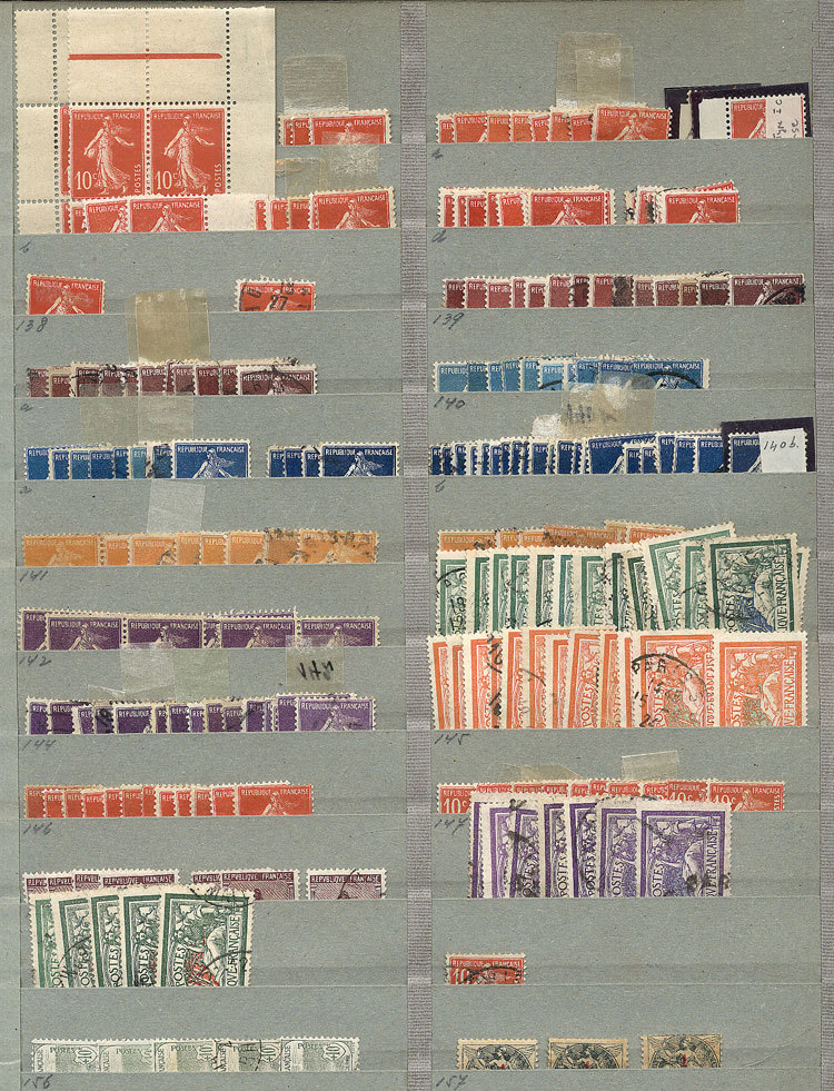 FRANCE Stockbook With Stock Of Old Stamps, It Comes From An Old Stamp Shop In B - Andere & Zonder Classificatie