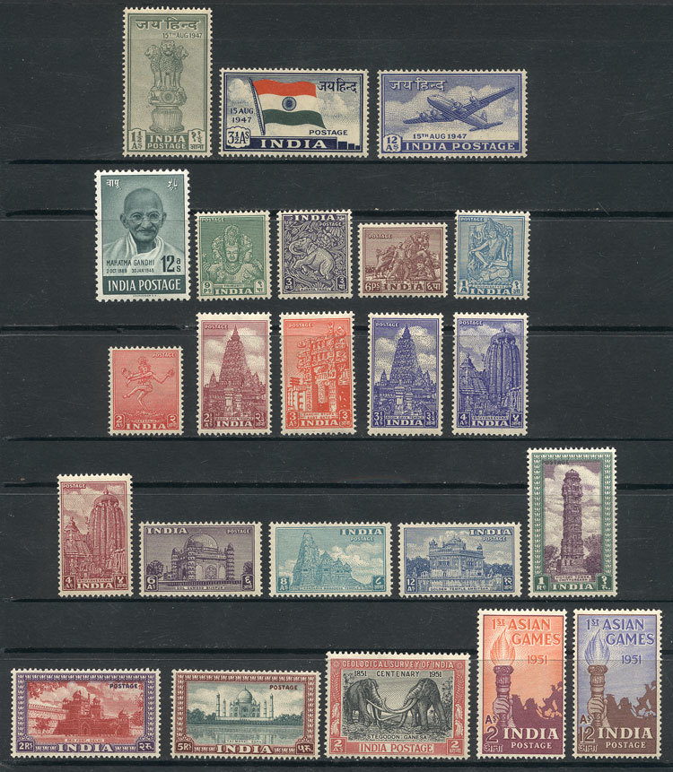 INDIA Lot Of Stamps Of The Years 1947/51, All Unmounted And Of Excellent Qualit - Verzamelingen & Reeksen