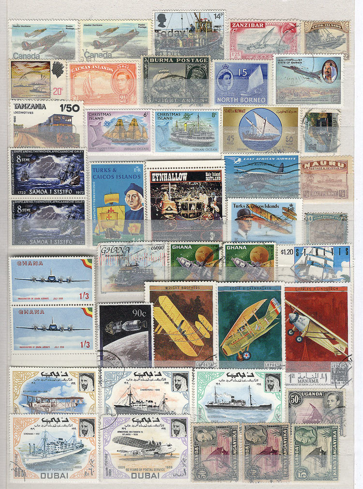 WORLDWIDE 48-Page Stockbook Full Of Stamps Of All Periods Topic TRANSPORT, The - Andere & Zonder Classificatie