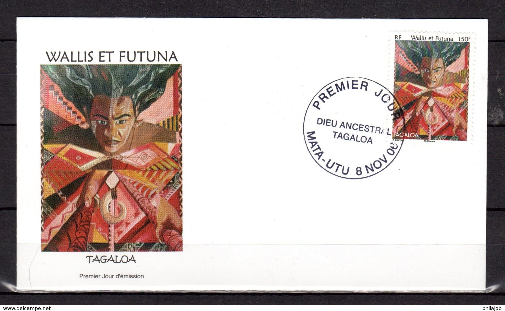 (Faciale = 1.26 &euro;) Enveloppe 1er Jour De 2006 " TAGALOA DIEU ANCESTRAL ". N° YT 667. Parfait état. FDC - FDC