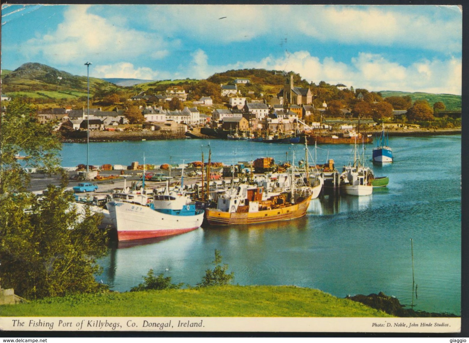 °°° 6445 - IRELAND - DONEGAL - THE FISHING PORT OF KILLYBEGS - 1985 With Stamps °°° - Donegal