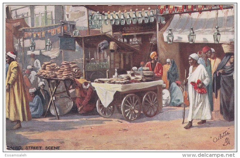 EGPC045 Egypt / Tuck's Postcard / Cairo, Street Scene - Cairo