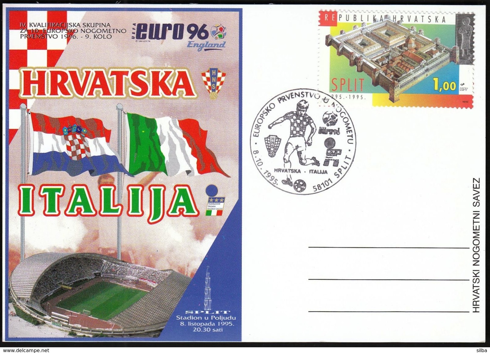 Croatia Split 1995 / UEFA EURO 96 / Croatia - Italy / Qualification Group IV / Soccer, Football - Fußball-Europameisterschaft (UEFA)