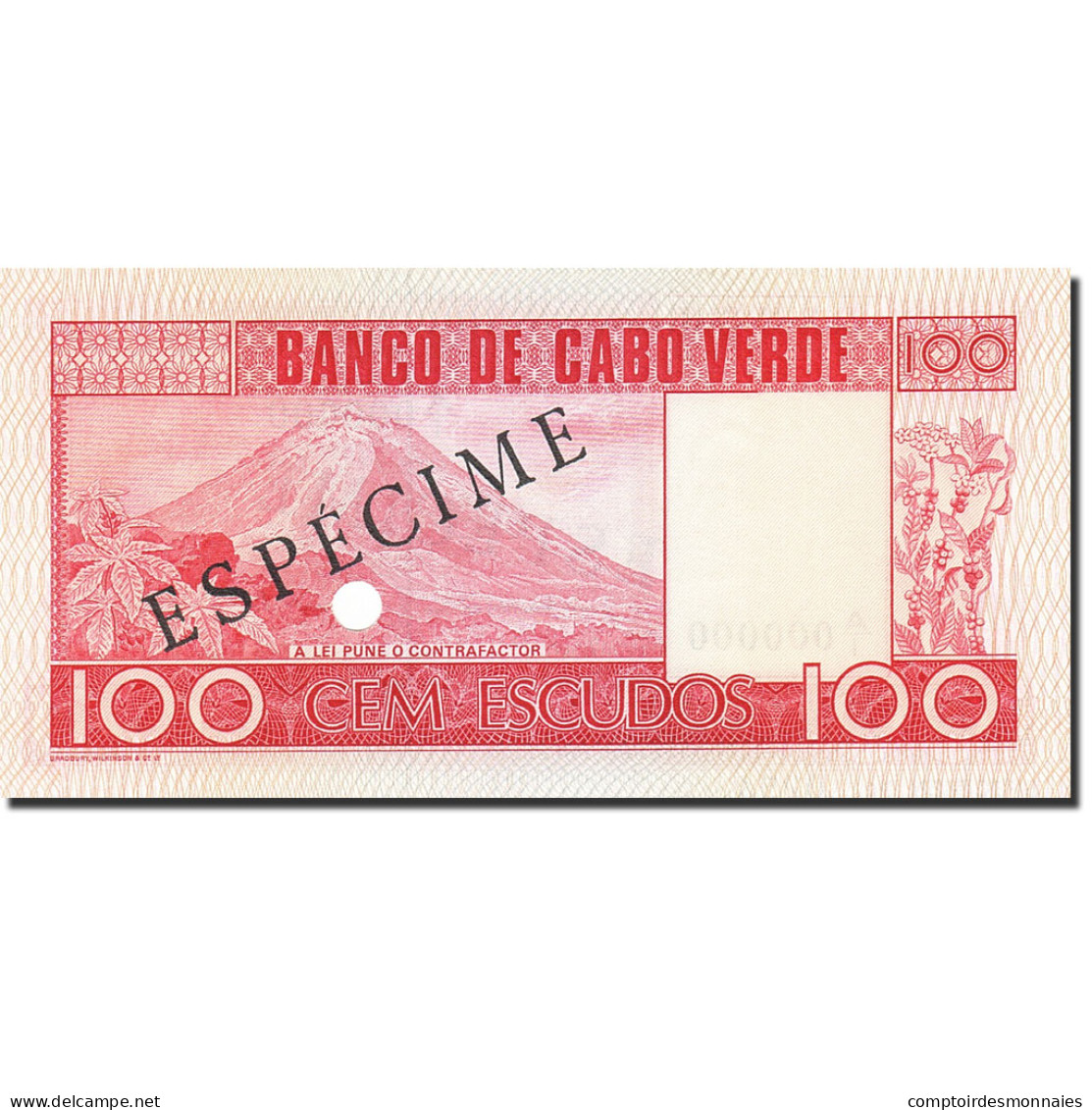 Billet, Cape Verde, 100 Escudos, 1977, 1977-01-20, KM:54s, NEUF - Kaapverdische Eilanden