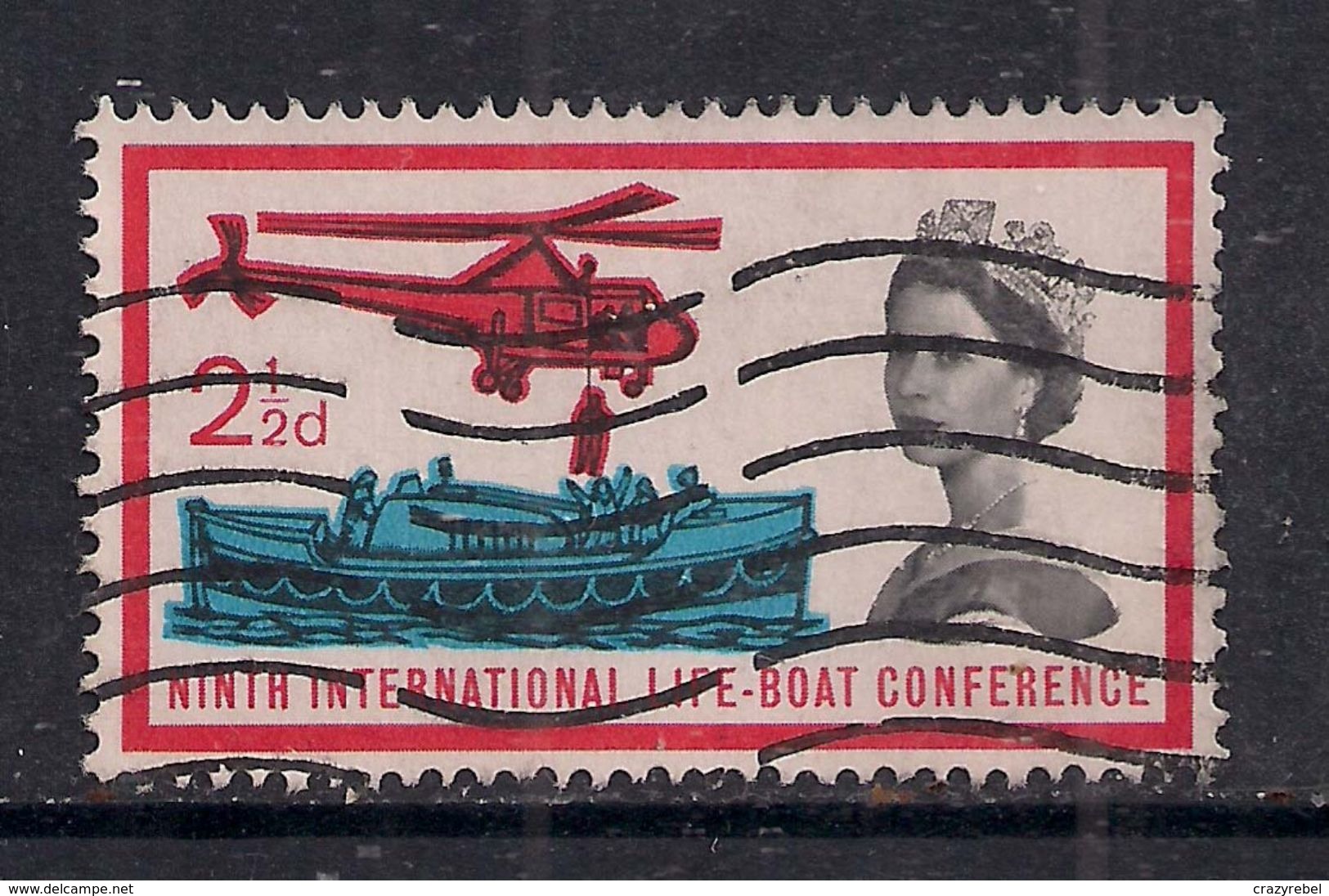 GB 1963 QE2 2 1/2d Lifeboat Conference Used Stamp SG 639  ( 305 ) - Used Stamps