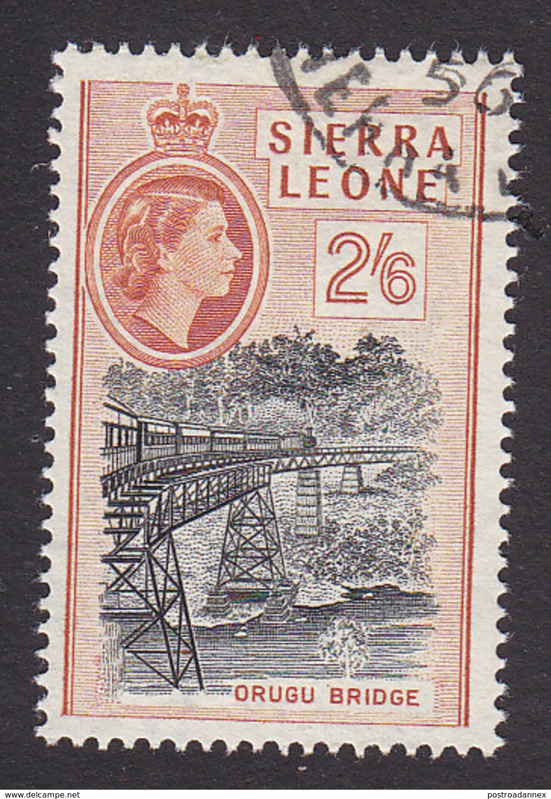 Sierra Leone, Scott #204, Used, Queen Elizabeth II, Issued 1956 - Sierra Leone (...-1960)