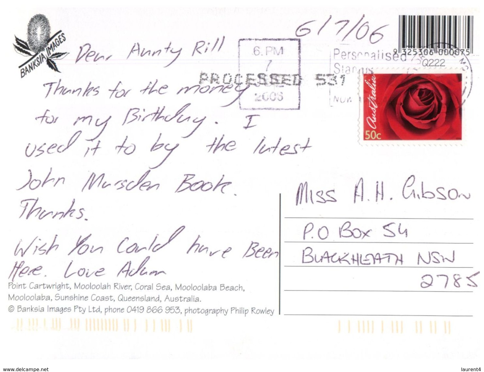 (531) Australia - (with Stamp At Back Of Postcard) - QLD - Molloolaba - Sunshine Coast