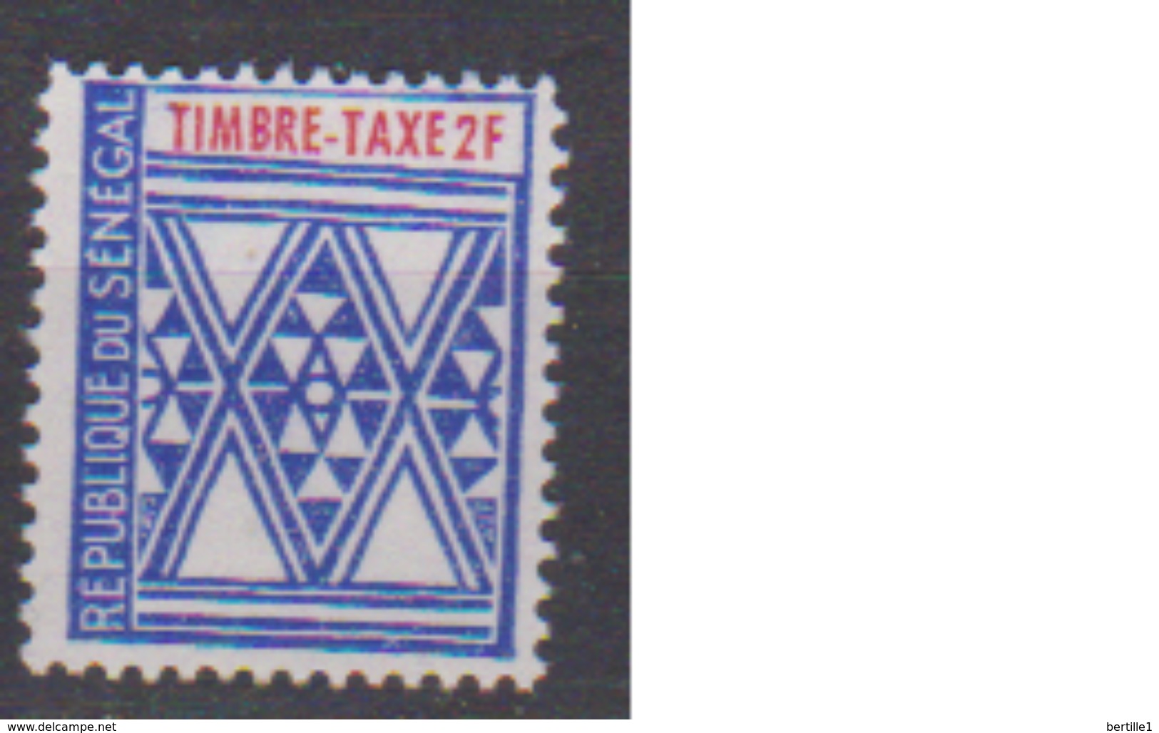 SENEGAL      N° YVERT  :   TAXE 33   NEUF SANS  CHARNIERE            ( CI 109  ) - Senegal (1960-...)