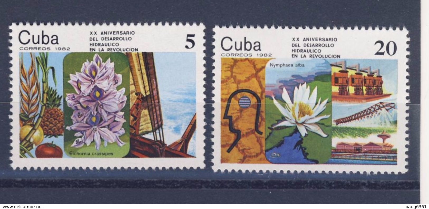 CUBA 1982 RESSOURCES HYDRAULIQUES  YVERT N°2383/84  NEUF MNH** - Nuovi