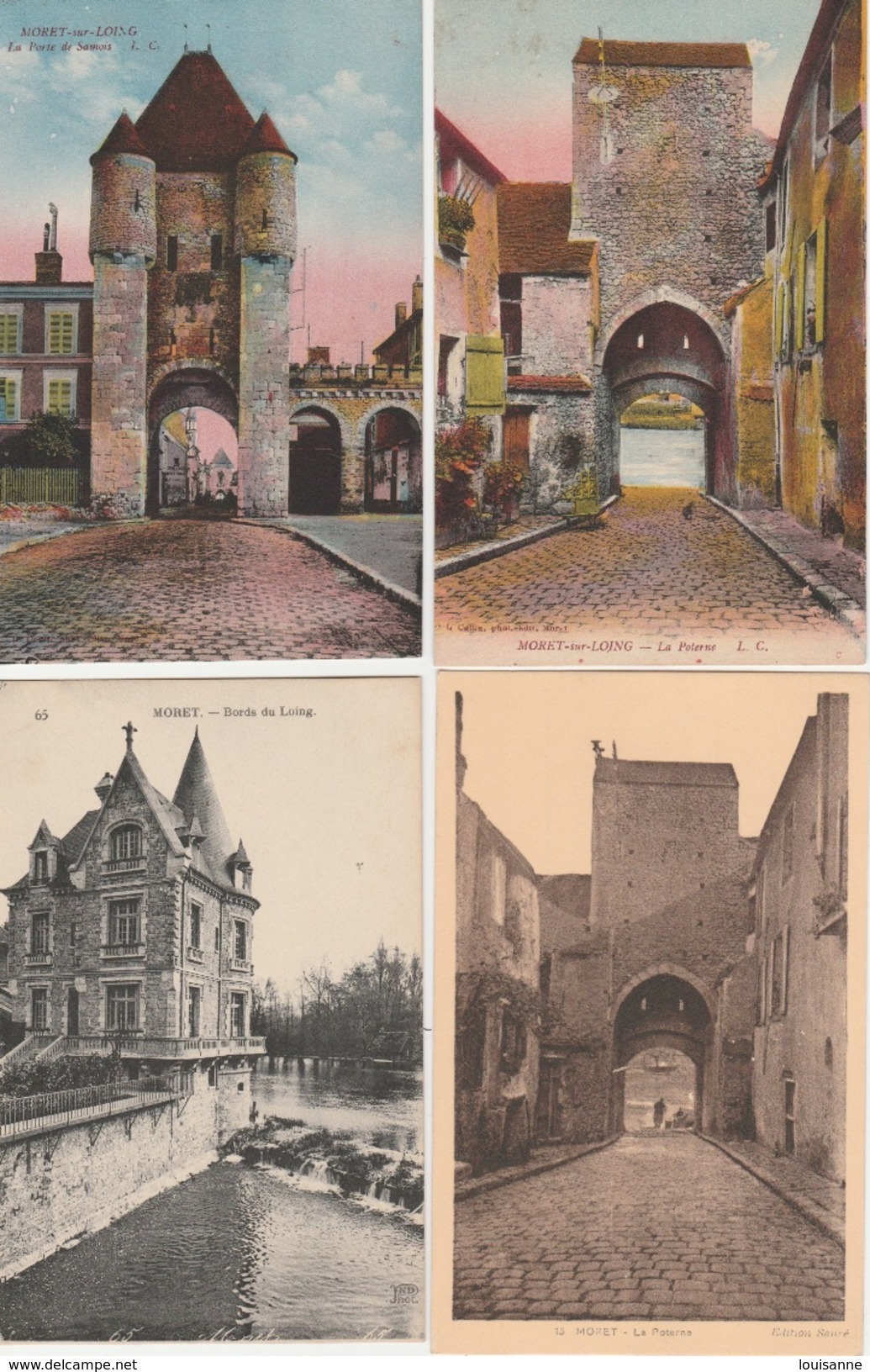 17 / 9 / 139    - LOT  DE  5  CPA  DE  MORET  ( 77 ) - 5 - 99 Cartes