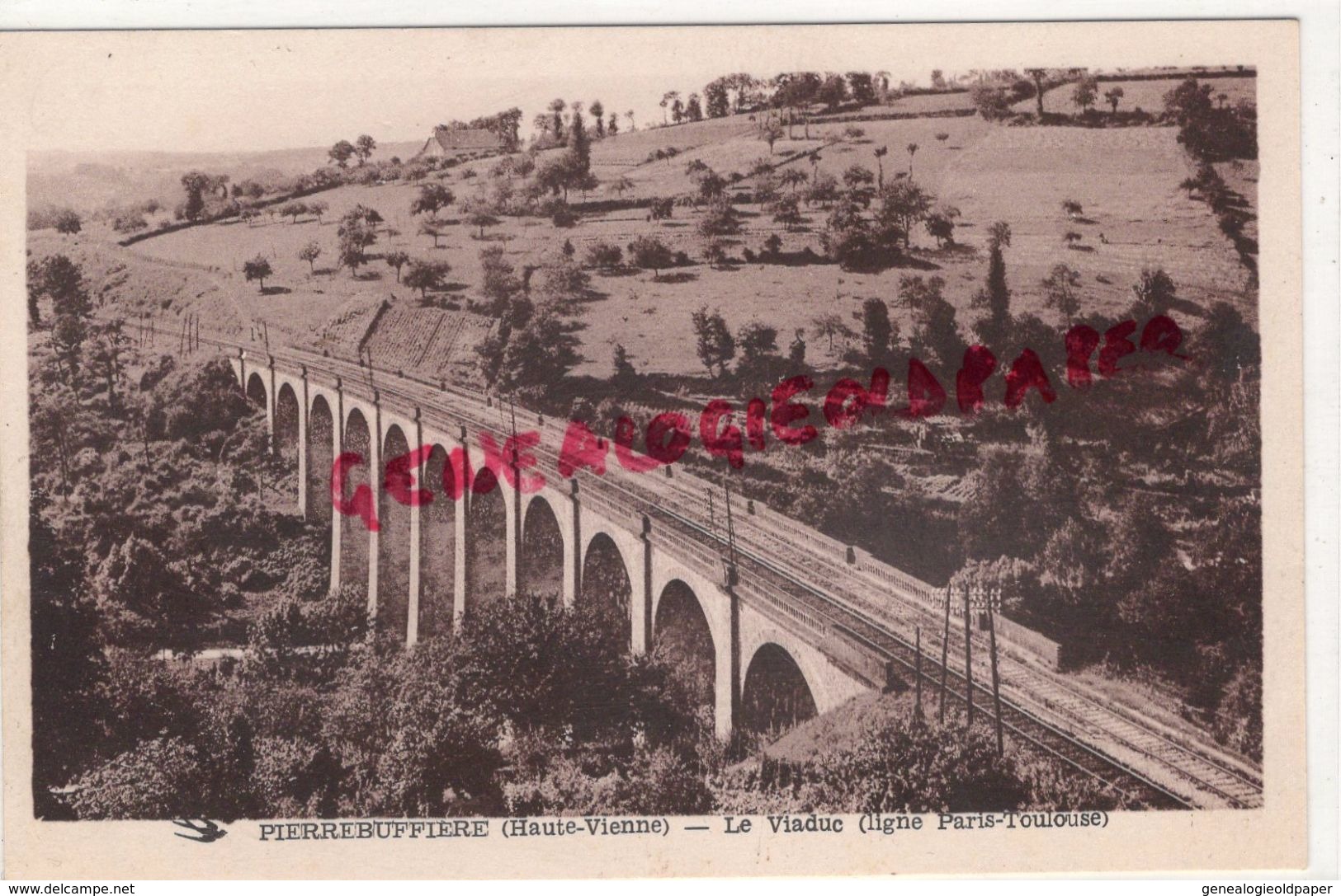 87 - PIERRE BUFFIERE- LE VIADUC LIGNE PARIS TOULOUSE  - EDITEUR VVE GROSJEAN - Pierre Buffiere