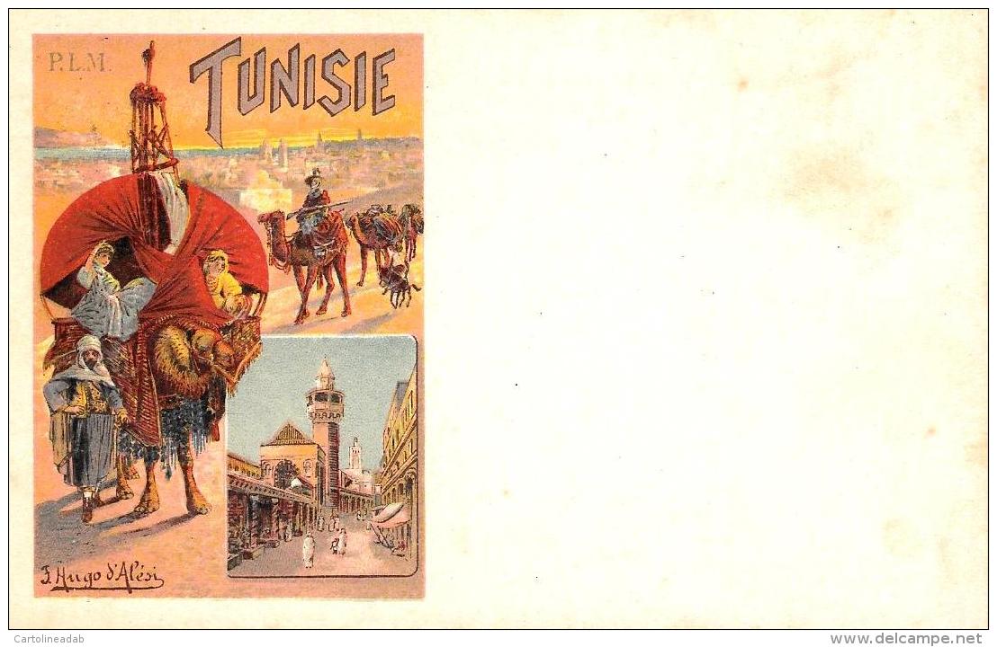 [DC9118] CPA - TUNISIE - P.L.M. - ILL. HUGO D'ALESI - Non Viaggiata - Old Postcard - Tunisia