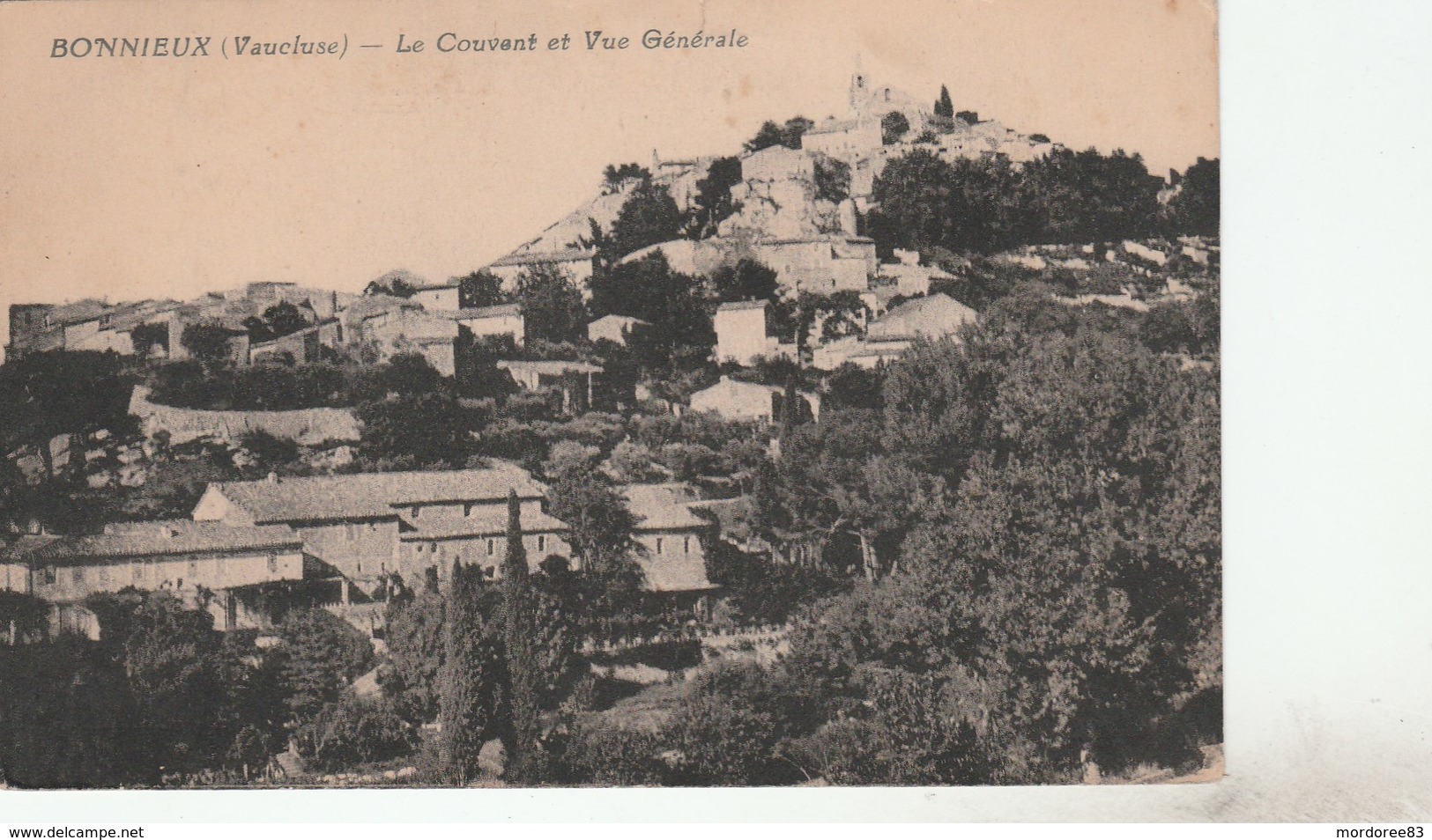 BONNIEUX - LE COUVENT ET VUE GENERALE -    2 SCANS -       TDA218 - Bonnieux