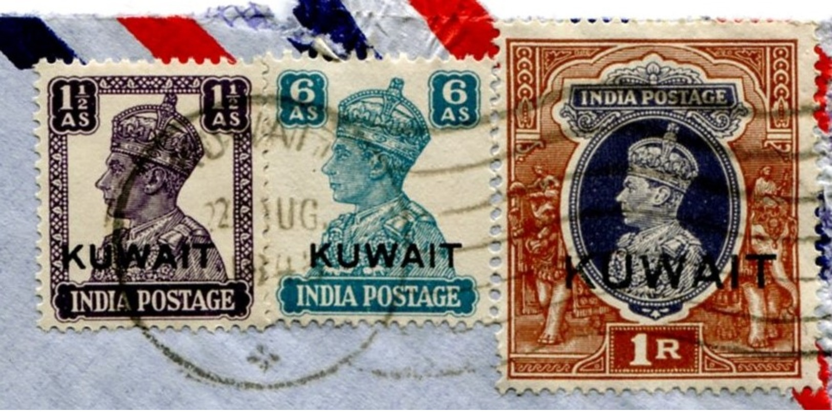 Kuwait 22-8-1944 ? Luftpostbrief - Kuwait