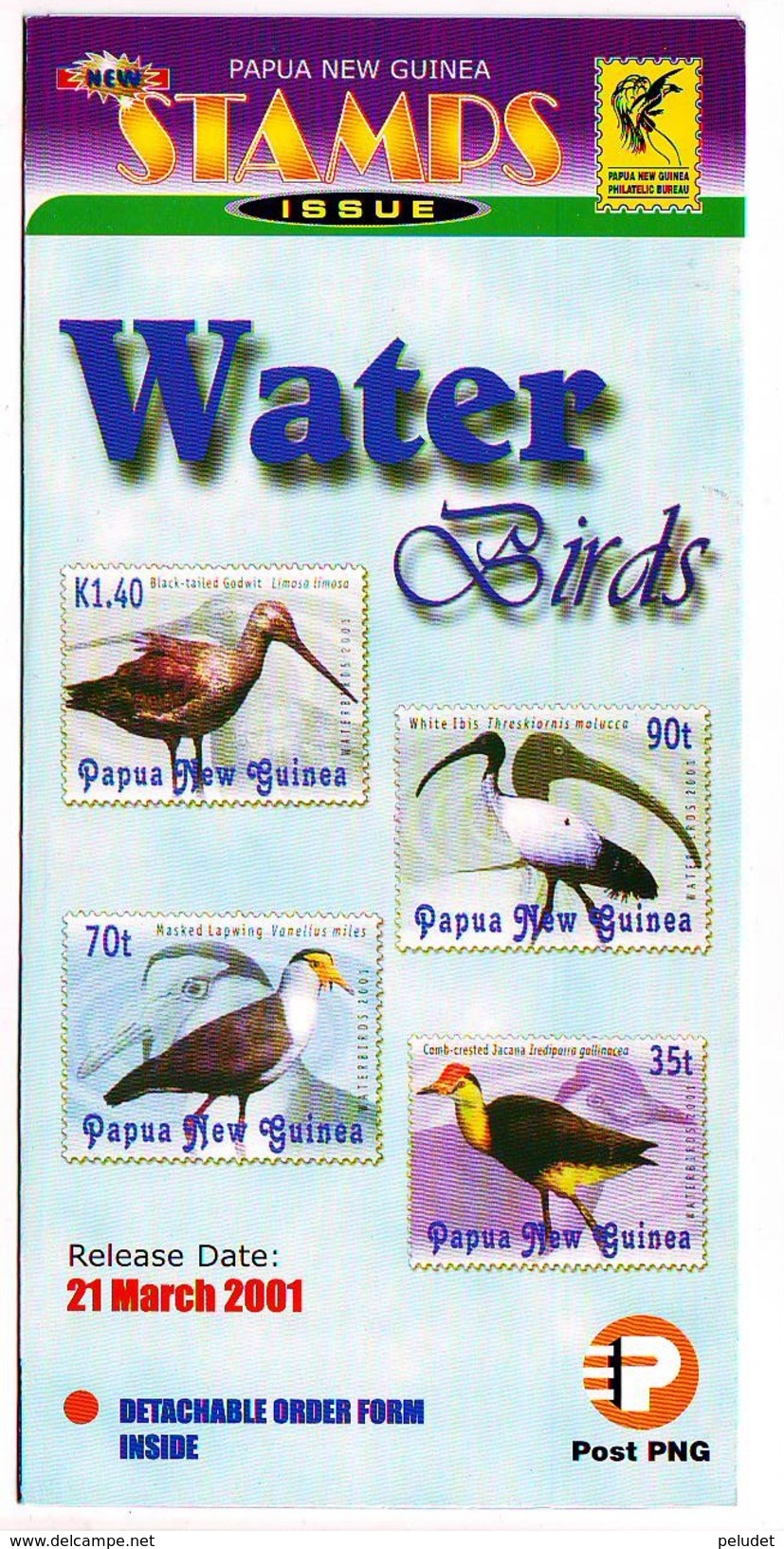 WATER BIRDS 2001 BROCHURE PAPUA NEW GUINEA - Papouasie-Nouvelle-Guinée