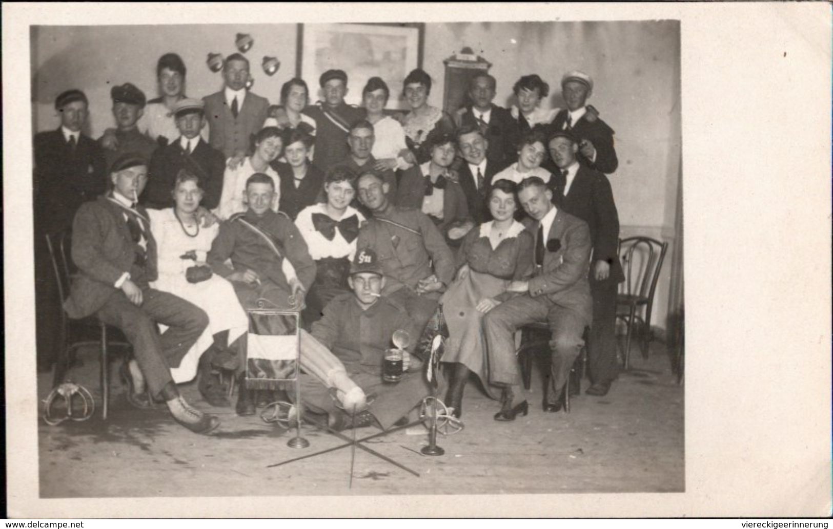 ! Alte Fotokarte Studentika, Burschenschaft Verbindung Herzynia Hamburg, 1918, Studenten - Schools