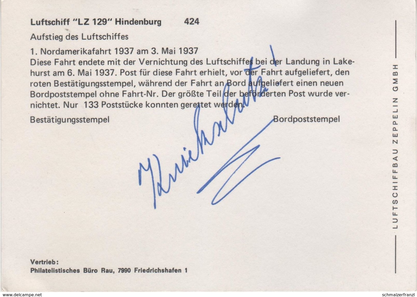 AK Luftschiff LZ 129 Hindenburg Aufstieg NS Flagge 1. Nordamerikafahrt 1937 Lakehurst Zeppelin Parseval Luftkreuzer - Zeppeline