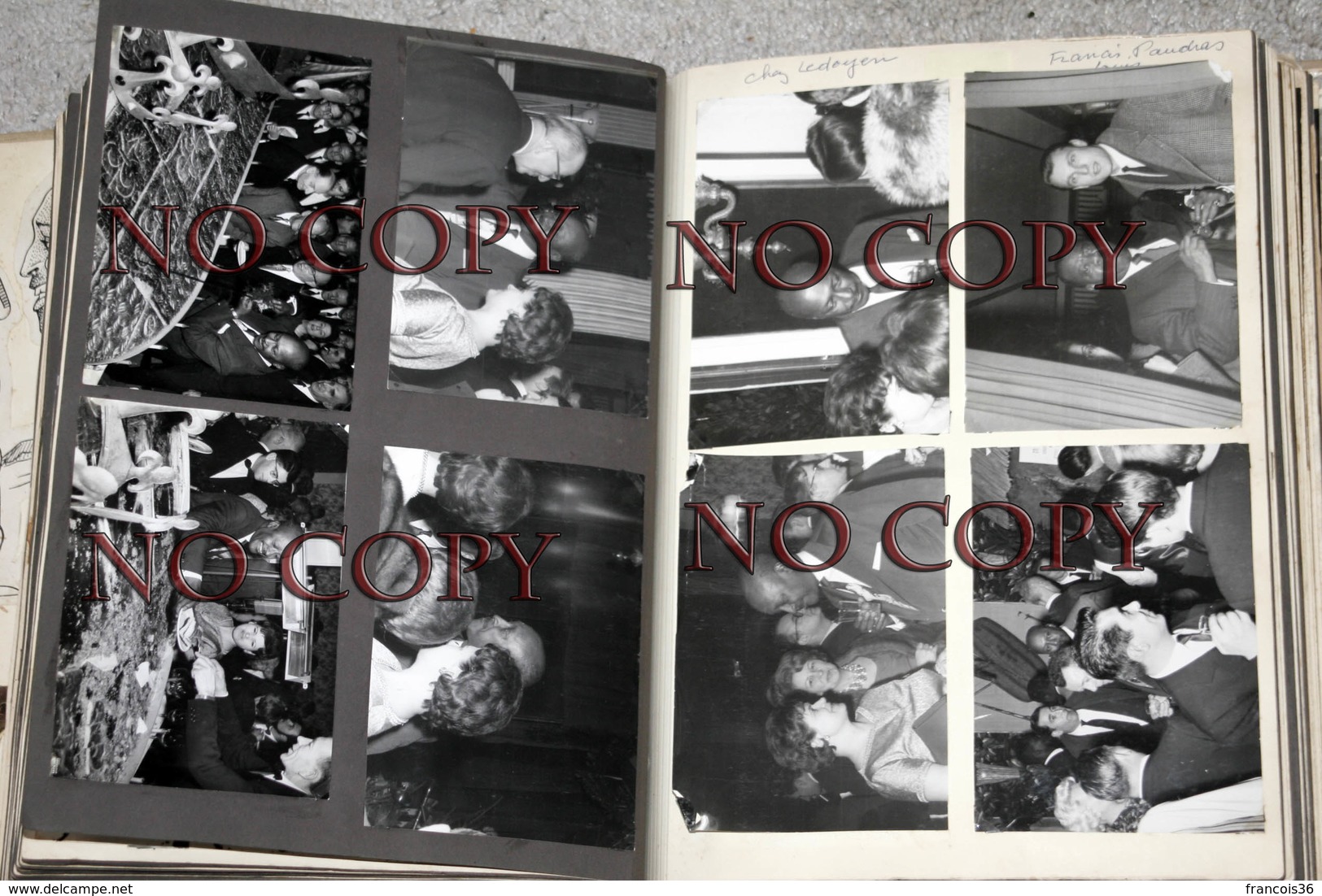 ALBUM de 377 photographies Collection privée de Bill Coleman avec Louis Armstrong Ray Charles - Jazz Swing Blues 50s 60s