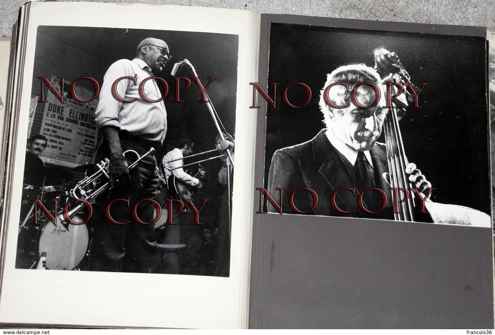 ALBUM de 377 photographies Collection privée de Bill Coleman avec Louis Armstrong Ray Charles - Jazz Swing Blues 50s 60s