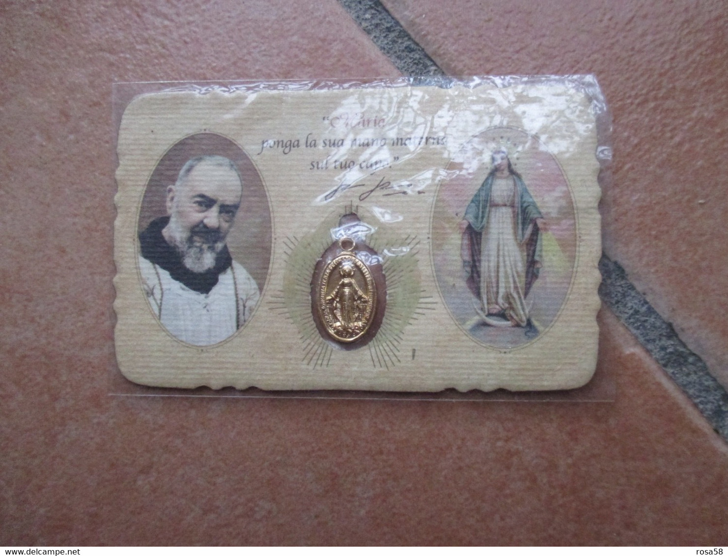 Maria Madonna Padre PIO Medaglietta - Images Religieuses