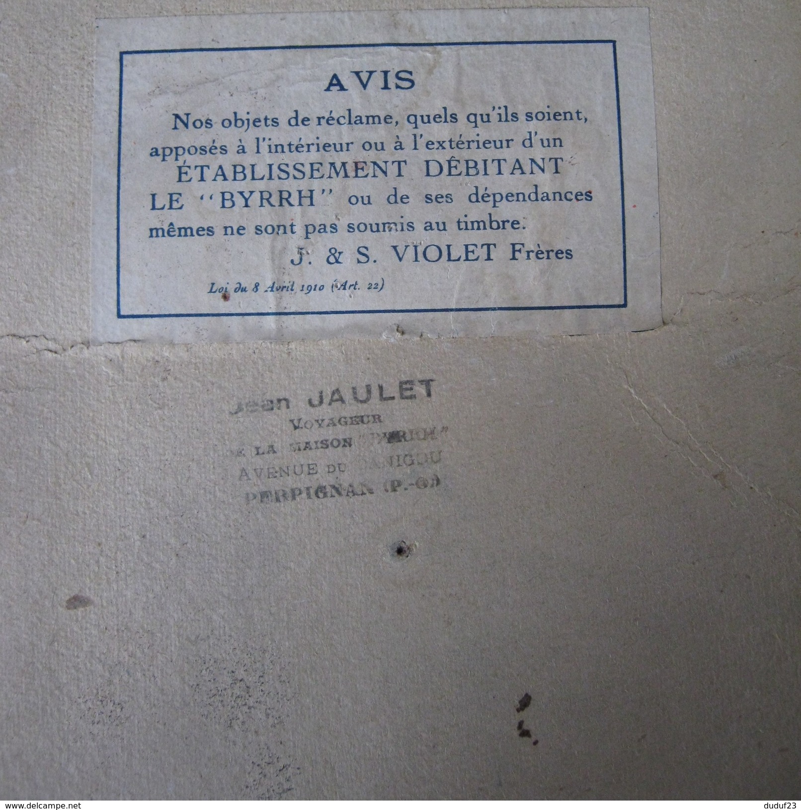 BYRRH : FEMME AU PANIER - CARTON CALENDRIER EPHEMERIDE ANCIEN (format 39x27 Cm) Imp Sirven Circa 1930 - Signé G. LEONNEC - Posters